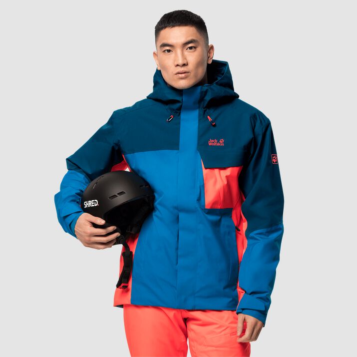 Chamarra Esquí Jack Wolfskin Sun Peaks Hombre Azules Mexico-8561749